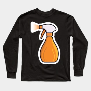 Disinfect and Cleaning Spray Bottles vector illustration. Home cleaning service objects icon concept. Cleaning spray bottle nozzle close up vector design. Long Sleeve T-Shirt